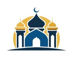 modern moské logotyp symbol vektor