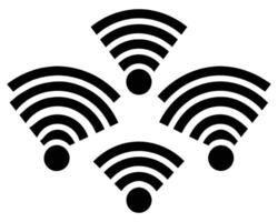 wiFi symbol trådlös teknologi vektor