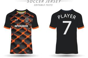 Beste Fußball Jersey Vorlage Sport t Hemd Design vektor