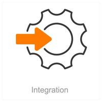Integration und Einheit Symbol Konzept vektor