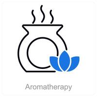 Aromatherapie und natürlich Symbol Konzept vektor