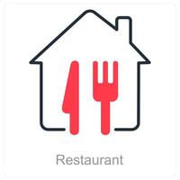Restaurant und Cafe Symbol Konzept vektor