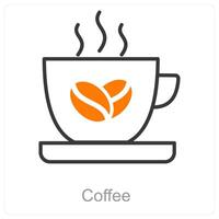 Kaffee und Becher Symbol Konzept vektor