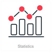 Statistiken und analysieren Symbol Konzept vektor