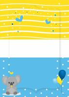abstrakt bakgrund för födelsedag fira, bebis chef, årsdag, och Övrig hälsning med söt Färg vektor