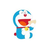 Doraemon Essen Dorayaki Karikatur Charakter japanisch Anime vektor