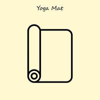 Yoga Matte einfach Symbol vektor