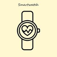 Smartwatch einfach Symbol vektor