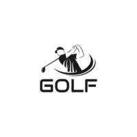 Golf Spieler Logo Design - - Golf Spieler Logo Emblem Design. geeignet zum Ihre Design brauchen, Logo, Illustration, Animation, usw. vektor