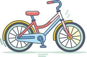 Berg Radfahren Weg Illustration von Fahrrad Werkzeuge vektor