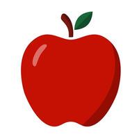 rot Apfel Obst Symbol isolieren auf Weiß Hintergrund zum Grafik Design, Logo, Netz Grundstück, Sozial Medien, Handy, Mobiltelefon Anwendung, ui Illustration vektor
