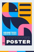 Design Vorlage zum ein a4 Poster oder Banner mit ein Tier geometrisch. Illustration Form. minimalistisch und skandinavisch Design Stil. vektor