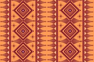 aztec stam- geometrisk bakgrund i svart röd gul vit sömlös rand mönster. traditionell prydnad etnisk stil. design för textil, tyg, Kläder, ridå, matta, prydnad, omslag. vektor