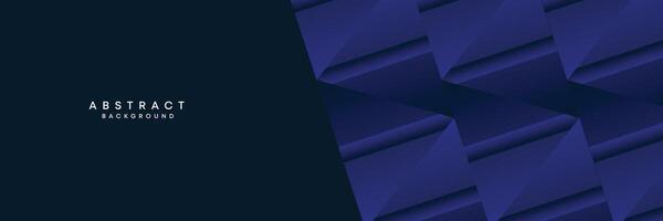 dunkel Blau, schwarz abstrakt technologisch modern geometrisch Banner Hintergrund. dunkel Marine Blau Gradient Netz Header, Werbung Banner Design zum Unternehmen, Geschäft, Party, Seminar, festlich Hintergrund vektor
