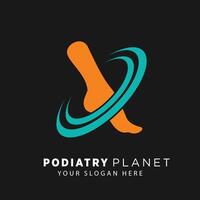 podiatry eller fot vård premie design vektor