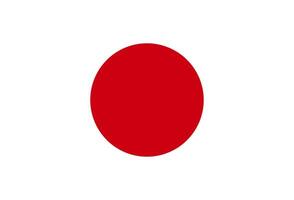 das National Flagge von Japan vektor