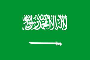 das National Flagge von Saudi Arabien vektor