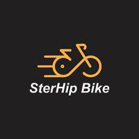 sterhip cykel logotyp vektor