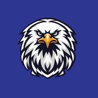 Illustration von mächtig Adler Vogel Maskottchen zum Sport Spiel oder Esport Logo vektor