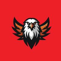 illustration av kraftfull Örn fågel maskot för sporter spel eller esports logotyp vektor