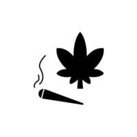 cannabis ikoner uppsättning. uppsättning av redigerbar stroke icons.set av cannabis vektor