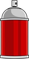tecknad serie röd spray flaska vektor