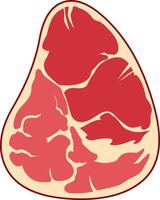 Karikatur frisch roh Steak vektor