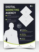 Flyer-Vorlage für eine Agentur für digitales Marketing vektor