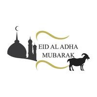 Illustration Grafik von eid al adha Logo Design vektor