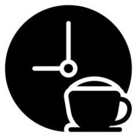 Kaffee-Glyphe-Symbol vektor