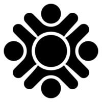 Community-Glyphe-Symbol vektor