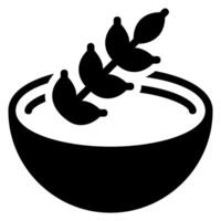 Lebensmittel-Glyphe-Symbol vektor