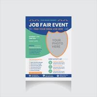 Job Messe Veranstaltung Flyer vektor