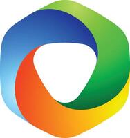 abstraktes farbenfrohes Logo-Design vektor
