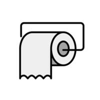 Toilette Papier rollen Symbol. vektor