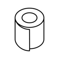 Toilette Papier rollen Symbol. Gewebe Symbol. vektor