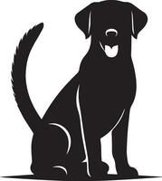 Hund Silhouette Satz. Hund Illustration vektor