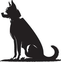 Hund Silhouette Satz. Hund Illustration vektor