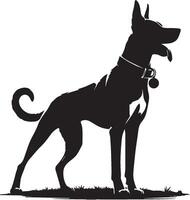 Hund Silhouette Satz. Hund Illustration vektor