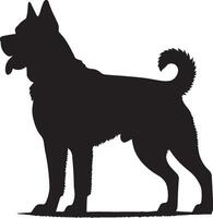 Hund Silhouette Satz. Hund Illustration vektor