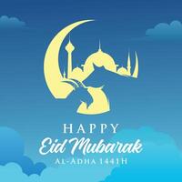 eid al adha islamisch Banner Hintergrund. Grafik Design zum das Dekoration von Geschenk Zertifikate, Banner und Flyer vektor