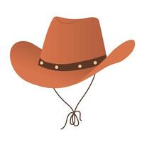 cowboy hatt ikon. cowboy estetisk begrepp. vild väster, Land stil. platt illustration isolerat på vit bakgrund. vektor