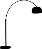 silhuette lampa, tabell lampa, vägg lampa vektor
