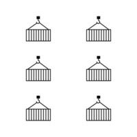 leverans ikoner. logistik . illustration. vektor