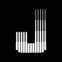 j Brief Linien Logo Symbol Illustration vektor