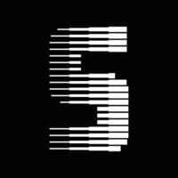 s Brief Linien Logo Symbol Illustration vektor