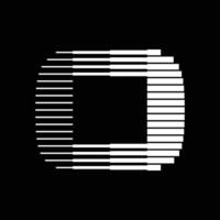 0 Nummer Linien Logo Symbol Illustration vektor
