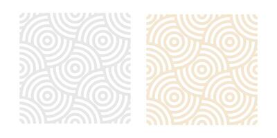 luxuriös abstrakt Kreis Muster, nahtlos Hintergrund, geometrisch Banner Design vektor