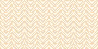 Pfirsich abstrakt orientalisch Welle Muster, Fisch Rahmen geometrisch Hintergrund Design vektor