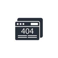 404 Error Symbol. .bearbeitbar Hub.linear Stil Zeichen zum verwenden Netz Design, Logo, Symbol Illustration. vektor
